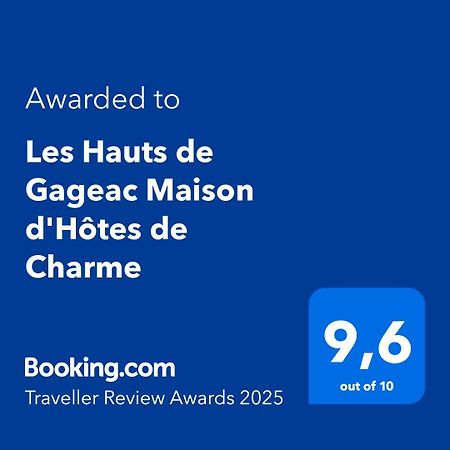 Les Hauts De Gageac Maison D'Hotes De Charme Ла-Рок-Гажак Екстер'єр фото